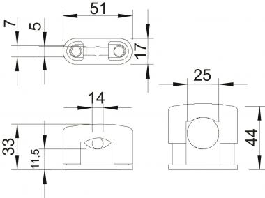 OBO 3081 LGR SOM-Schelle 15-25mm PS 