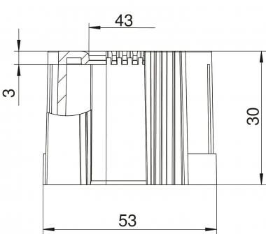 OBO 129 TB M50 SW Rohrendtülle teilbar 
