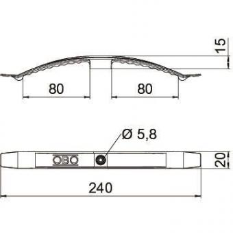 OBO 2033 Kabelklammer 2x8 NYM3x1,5 PA 