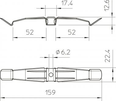 OBO 2034 M A2 Kabelklammer 2x5 NYM3x1,5 