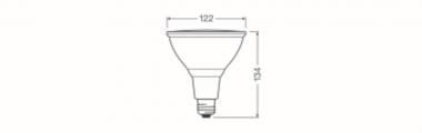 LEDV LED Reflektor 12-120W/827 