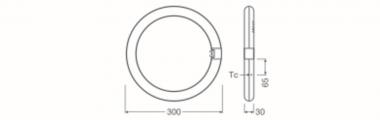 LEDV LED Tube T9 C EM Val 18,3W/840 (32W 