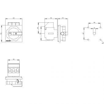 Siemens 3LD22030TK51 Hauptschalter 3p 