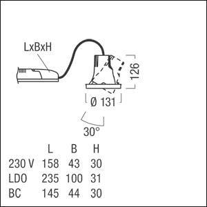 Zumtobel CAR EVO M LED3800-830  60818426 