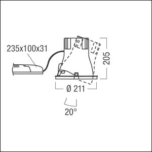 ZUM LED-Decken-Einbauleuchte    60817750 