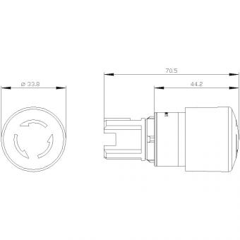 Siemens 3SU10001GB200AA0 Not-Halt-Pilz- 