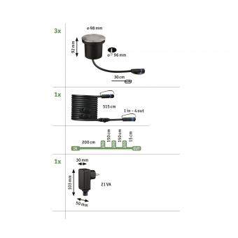 Paulmann Outd. Plug & Shine Floor  94717 