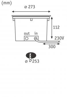 Paulmann Outdoor 230V BodenEBL     94656 