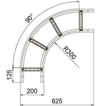 OBO LB 90 620 R3 FS Bogen 90° 