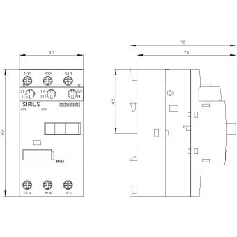 Siemens 3RV16111AG14 Spannungswandler 