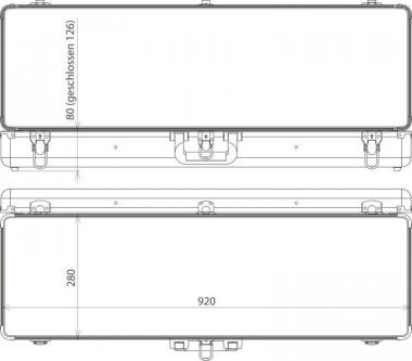 DEHN Kunststoffkoffer leer  KKL 92 28 12 