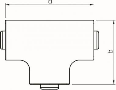 OBO WDK HT30045RW T-Stückhaube 30x45mm 