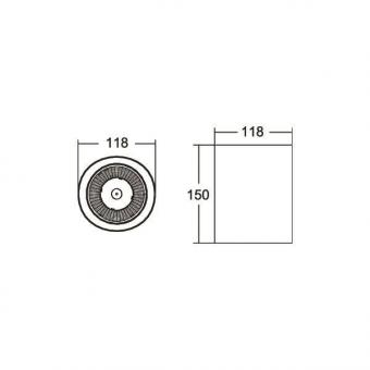 Brumberg LED-Anbaudownlight 230 42612174 