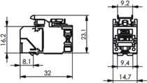 TEGA AMJ-SL Modul 25G T568A    100128120 