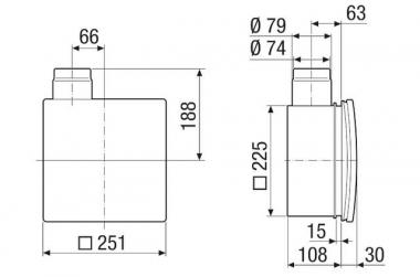 MAICO UP-Gehäuse                 ER-UP/G 