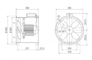 MAICO Rohrventilator            DZR35/4B 