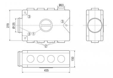 MAICO Luftverteiler MF-V63        MF-V63 