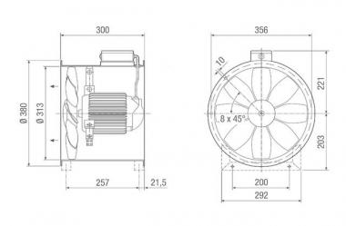 MAICO Rohrventilator            DZR30/4B 
