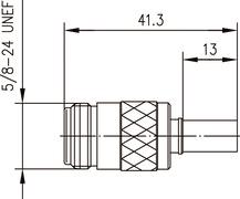 TEGA N-Kabelbuchse Cr/Cr     J01021B0117 