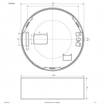 EVN LED Anbaupanel,ws IP44 -   ATR120125 