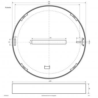 EVN LED Anbaupanel,ws IP44 -   ATR300125 