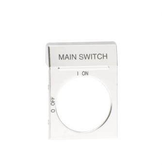 ABB Textschild silber f. OH2_    OPS2EN1 