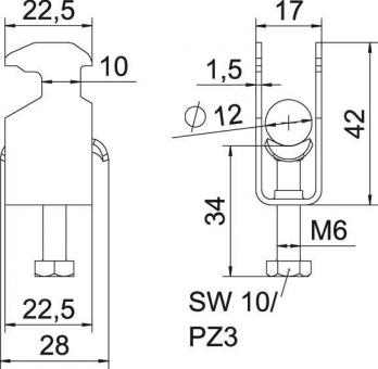 OBO BS-H1-M-12 A2 Bügelschelle 2056 