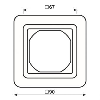 JG Rahmen 1fach                 CD681WUW 