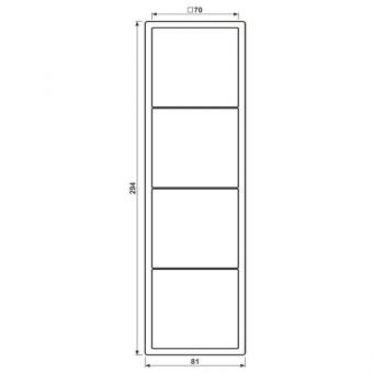 Jung Rahmen 4f                  LS984WWM 
