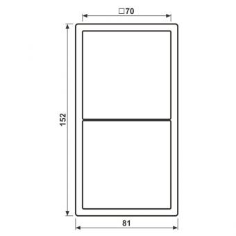 JG Rahmen 2fach                   LS982W 
