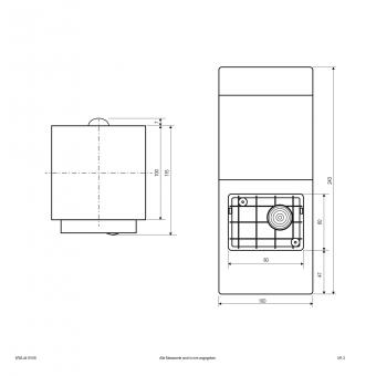 EVN Wandanbau IP44 -E27 -     WWL441015S 