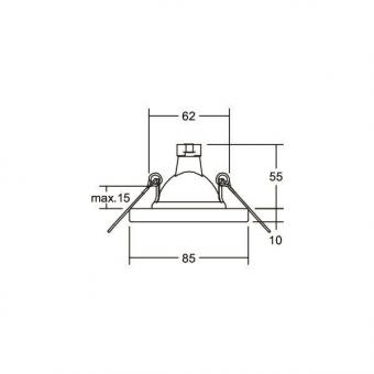 BRUM Einbaustrahler edelstahl    2264.22 