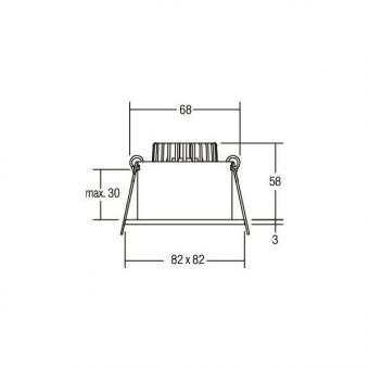 BRUM LED-Einbauleuchte 6W 230V  38267083 