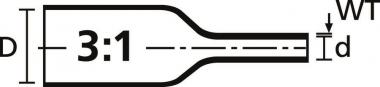 Hellermann TCGT3-1YE-PO-X-YE 176m Warm- 