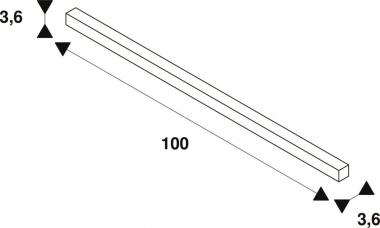 SLV S-TRACK DALI, Schiene 1m ws  1004938 