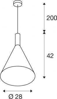 SLV PHELIA 280 E27 Indoor        1002950 