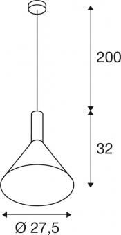 SLV PHELIA 275 E27 Indoor        1002949 