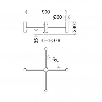 SCHUC Mastaufsatz 4-fach       625990004 
