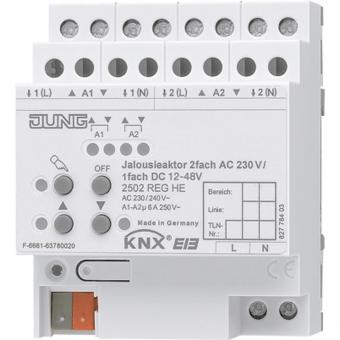 JG KNX Jalousieaktor 2fach     2502REGHE 