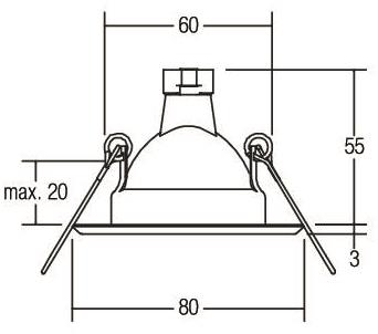 BRUM NV-Strahler Edelstahl       2190.22 
