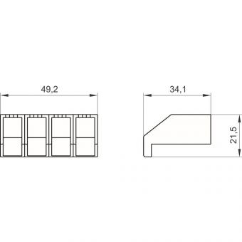 Siemens 3LD92011A Klemmenabdeckung 4p 