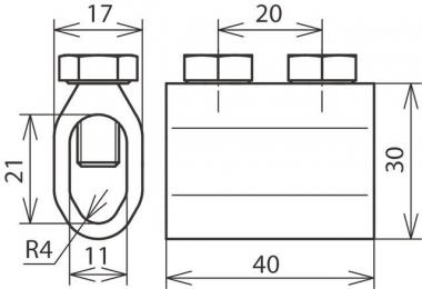 DEHN Trennmuffe Rd 8-10/10mm Alu  450101 