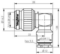 TEGA TNC-Kabelwinkelstecker  J01010A0073 
