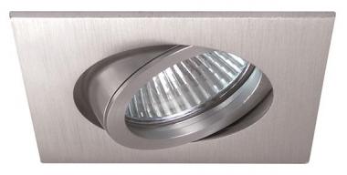 BRUM Einbaustrahler eckig 6W nickel BB05 