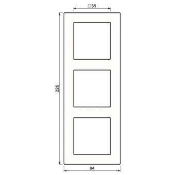 JG Rahmen 3fach                  AC583CH 