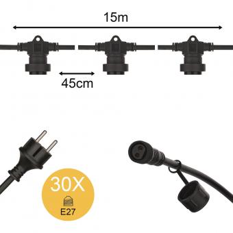 BAIL Lichterkette 15M 30Stk E27   146473 
