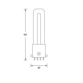 BAIL LED PL Glas TC-SEL 2G7 4P 3W 146732 