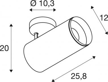 SLV NUMINOS  SPOT DALI XL        1005757 
