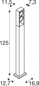 SLV ESKINA FRAME 125 Pole double 1005439 