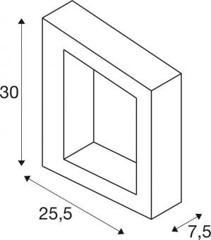 SLV BOOKAT Wandaufbauleuchte     1005443 